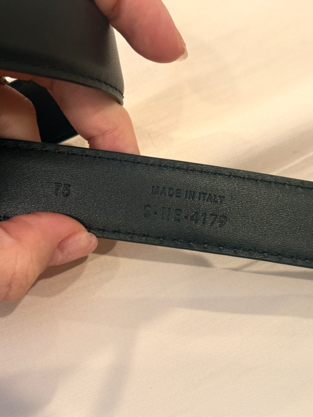 Celine Black Leather Belt with Gold Double-C Motif Buckle - Picture 3 of 3